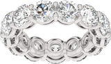 14K White Gold 8 3/4 CTW Lab-Grown Diamond Low Profile Eternity Band