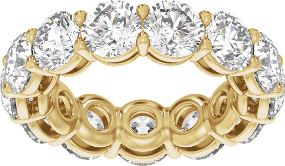 14K Yellow Gold 7 1/4 CTW Lab-Grown Diamond Low Profile Eternity Band