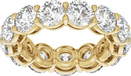 14K Yellow Gold 7 1/4 CTW Lab-Grown Diamond Low Profile Eternity Band