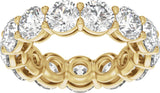 14K Yellow Gold 7 1/4 CTW Lab-Grown Diamond Low Profile Eternity Band