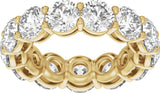 14K Yellow Gold 7 1/4 CTW Lab-Grown Diamond Low Profile Eternity Band