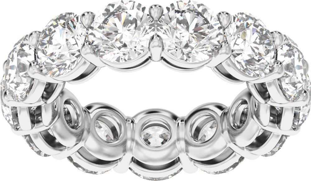 14K White Gold 6 3/4 CTW Lab-Grown Diamond Low Profile Eternity Band