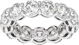 14K White Gold 6 3/4 CTW Lab-Grown Diamond Low Profile Eternity Band