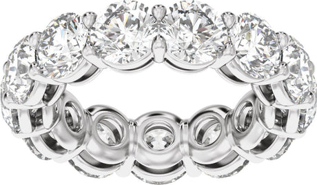14K White Gold 7 1/4 CTW Lab-Grown Diamond Low Profile Eternity Band