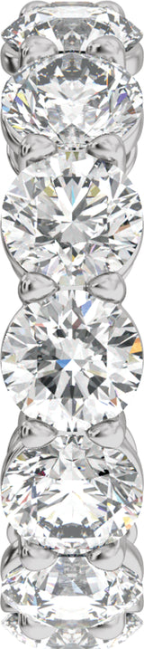 14K White Gold 7 1/4 CTW Lab-Grown Diamond Low Profile Eternity Band