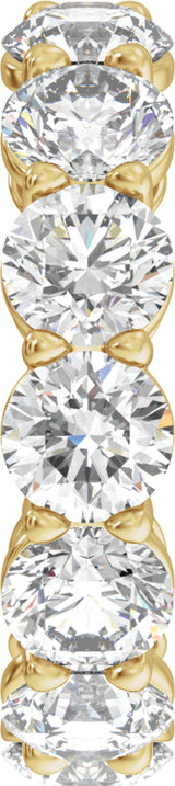 14K Yellow Gold 7 1/4 CTW Lab-Grown Diamond Low Profile Eternity Band