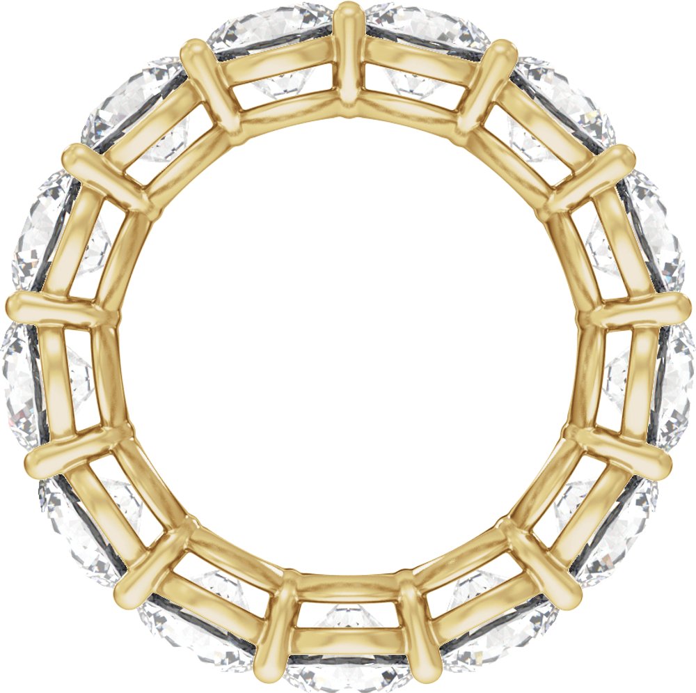 14K Yellow Gold 7 1/4 CTW Lab-Grown Diamond Low Profile Eternity Band