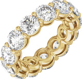 14K Yellow Gold 7 1/4 CTW Lab-Grown Diamond Low Profile Eternity Band