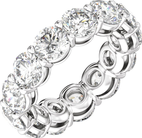 14K White Gold 7 1/4 CTW Lab-Grown Diamond Low Profile Eternity Band