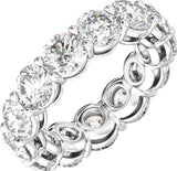 14K White Gold 6 3/4 CTW Lab-Grown Diamond Low Profile Eternity Band