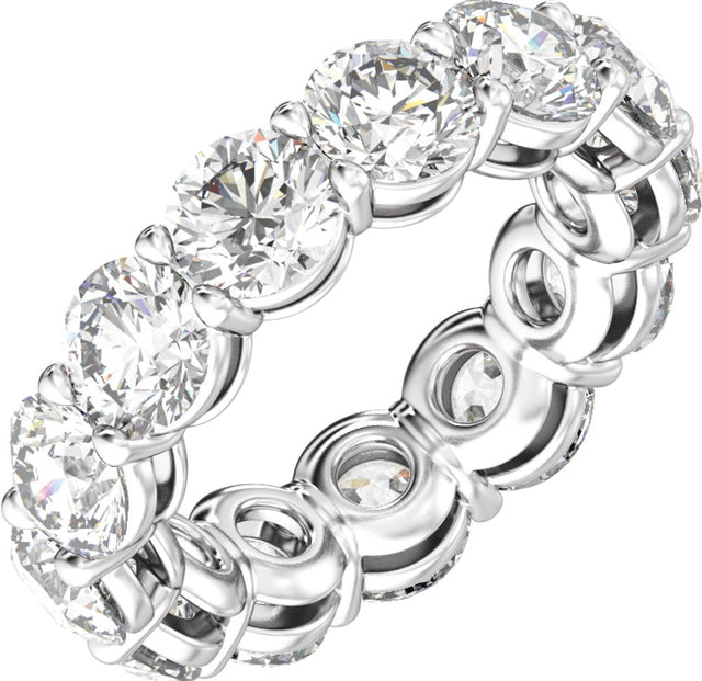 14K White Gold 7 1/4 CTW Lab-Grown Diamond Low Profile Eternity Band