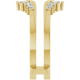 14K Yellow Gold 1/4 CTW Natural Diamond Ring Guard