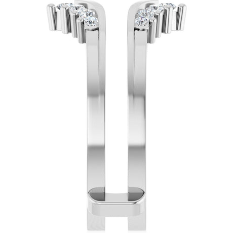 14K White Gold 1/4 CTW Lab-Grown Diamond Ring Guard