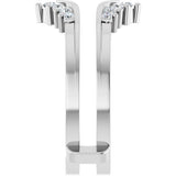 14K White Gold 1/4 CTW Natural Diamond Ring Guard
