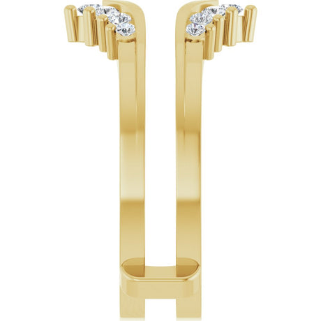 14K Yellow Gold 1/4 CTW Lab-Grown Diamond Ring Guard