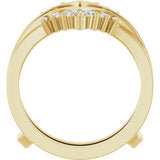 14K Yellow Gold 1/4 CTW Natural Diamond Ring Guard