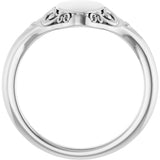 Sterling Silver Oval Signet Ring