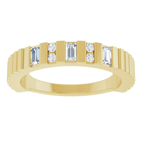 14K Yellow Gold 1/4 CTW Lab-Grown Diamond Anniversary Band