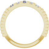 14K Yellow Gold 1/4 CTW Natural Diamond Anniversary Band