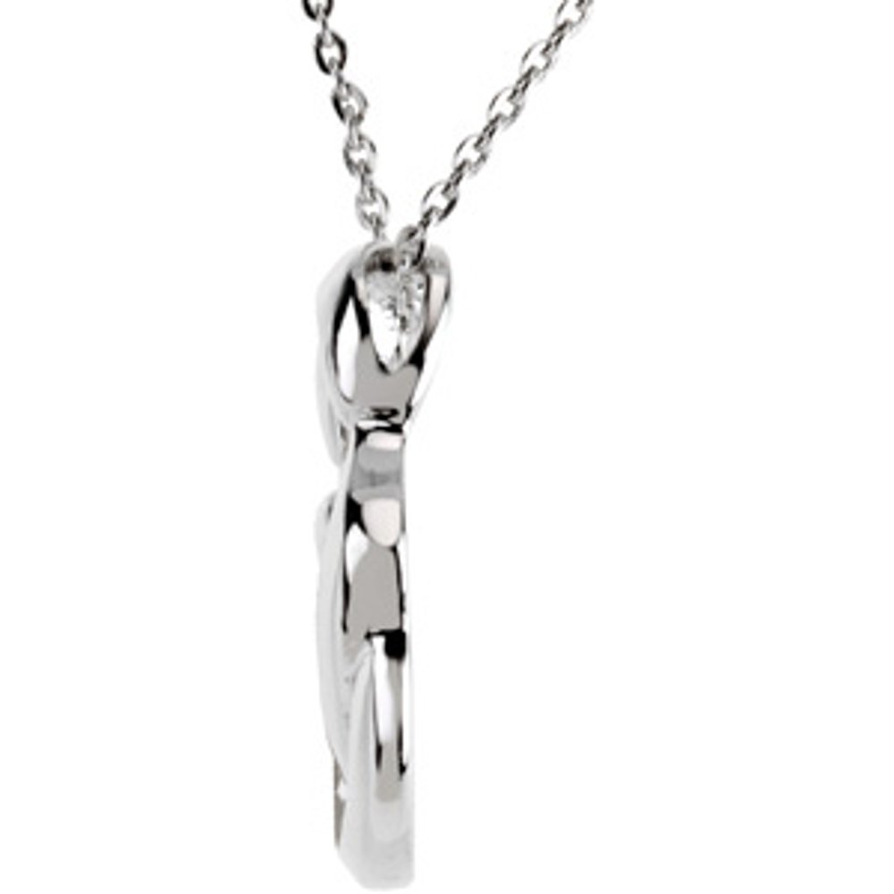 Sterling Silver 2 Child Family 18" Necklace