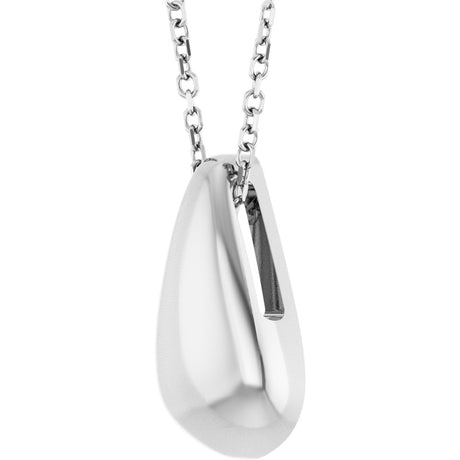 Sterling Silver Teardrop 16-18" Necklace