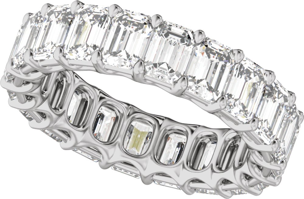 14K White Gold 6 1/3 CTW Lab-Grown Diamond Low Profile Eternity Band