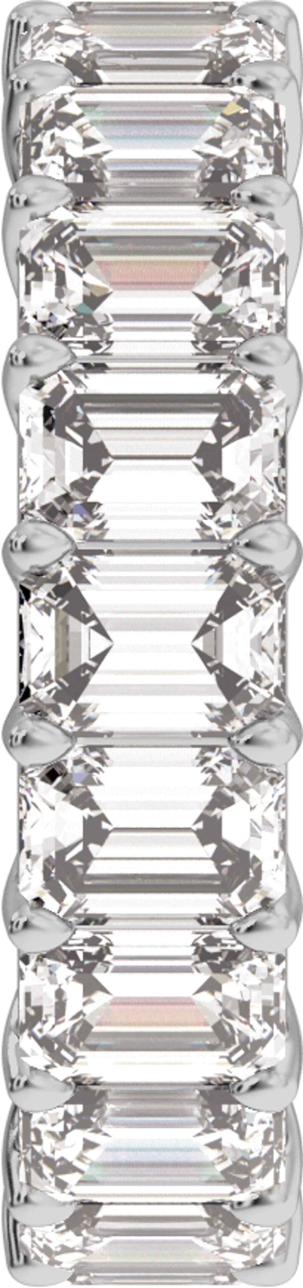 14K White Gold 6 1/3 CTW Lab-Grown Diamond Low Profile Eternity Band