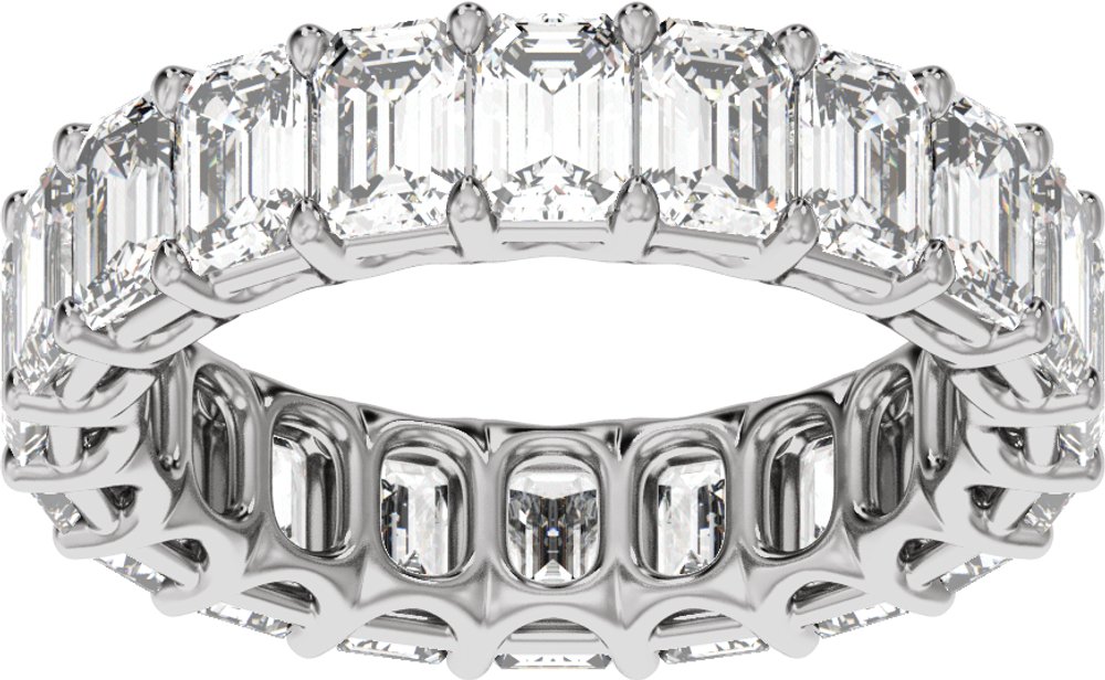 14K White Gold 6 1/3 CTW Lab-Grown Diamond Low Profile Eternity Band