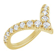 14K Yellow Gold 1/2 CTW Natural Diamond Contour Band