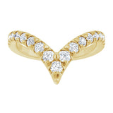 14K Yellow Gold 1/2 CTW Natural Diamond Contour Band