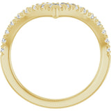 14K Yellow Gold 1/2 CTW Lab-Grown Diamond Contour Band