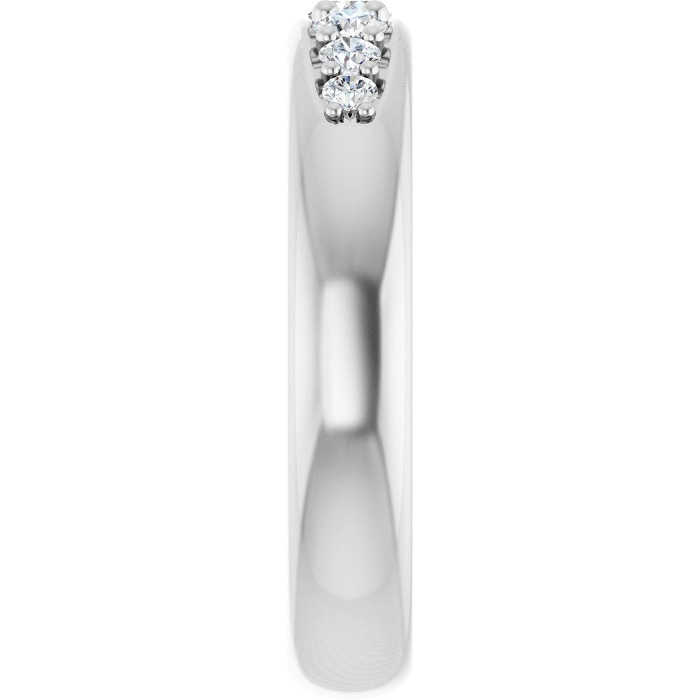 14K White Gold 1/3 CTW Lab-Grown Diamond Band