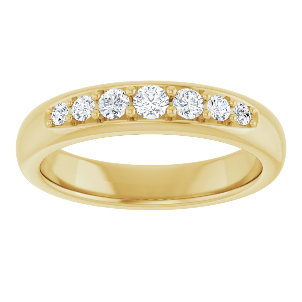14K Yellow Gold 1/3 CTW Lab-Grown Diamond Band