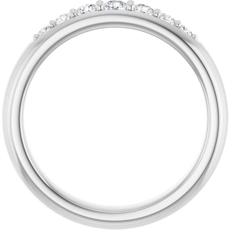 14K White Gold 1/3 CTW Lab-Grown Diamond Band