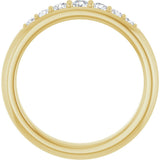 14K Yellow Gold 1/3 CTW Lab-Grown Diamond Band
