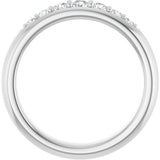 14K White Gold 1/3 CTW Lab-Grown Diamond Band