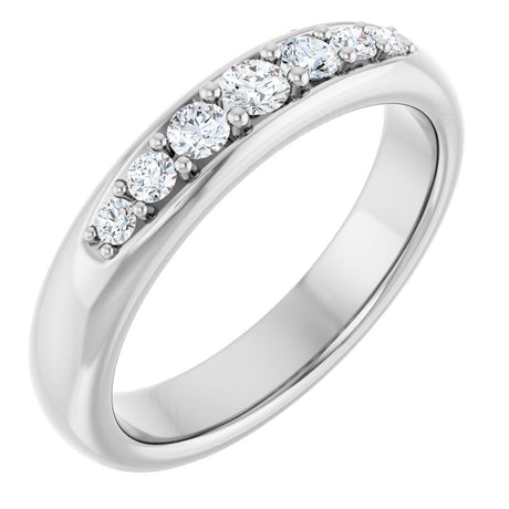 14K White Gold 1/3 CTW Lab-Grown Diamond Band
