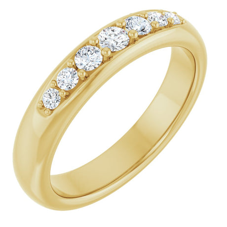 14K Yellow Gold 1/3 CTW Natural Diamond Band