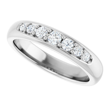 14K White Gold 1/3 CTW Lab-Grown Diamond Band