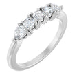 14K White Gold 1/2 CTW Natural Diamond Anniversary Band