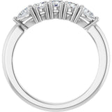 14K White Gold 1/2 CTW Natural Diamond Anniversary Band