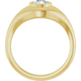 14K Yellow Gold 1/2 CT Lab-Grown Diamond Ring