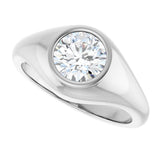 Sterling Silver 1 CT Lab-Grown Diamond Ring