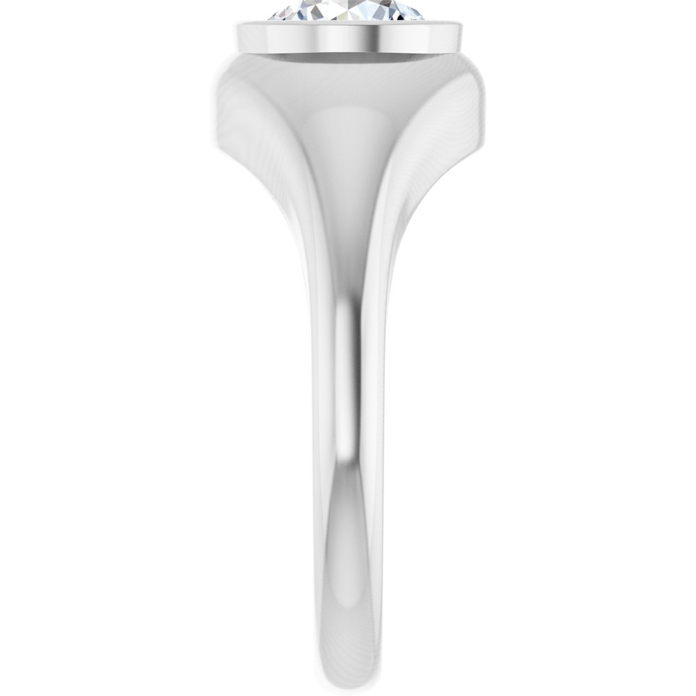 Sterling Silver 1 CT Lab-Grown Diamond Ring