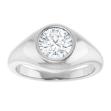 Sterling Silver 1 CT Lab-Grown Diamond Ring