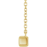 14K Yellow Gold 3/4 CTW Lab-Grown Diamond Bar 18" Necklace