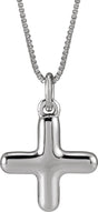 Sterling Silver Bubble Initial X 18" Necklace