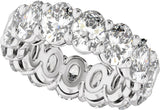 14K White Gold 5 CTW Lab-Grown Diamond Low Profile Eternity Band