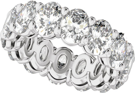 14K White Gold 5 CTW Lab-Grown Diamond Low Profile Eternity Band