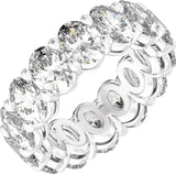 14K White Gold 5 CTW Lab-Grown Diamond Low Profile Eternity Band